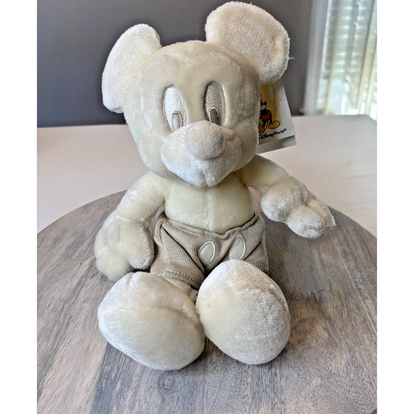 Disney Other - Vintage New Walt Disney World Special Edition White Mickey Mouse Plush w Tag 14"
